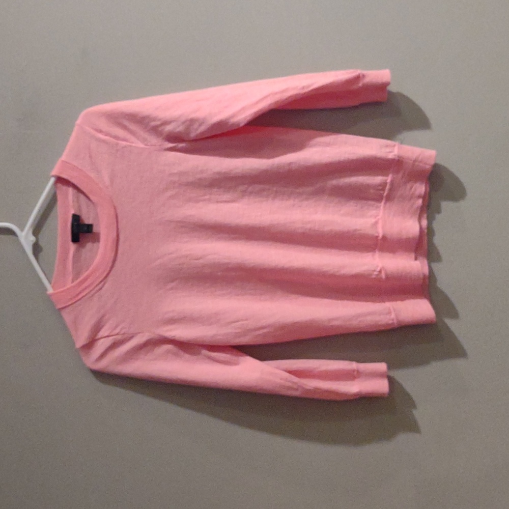 J. Crew Soft Pink Merino Wool Women's‎ Medium Long Sleeve Crew Neck Sweater